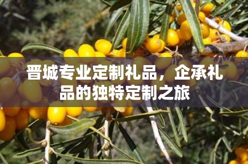 晋城专业定制礼品，企承礼品的独特定制之旅